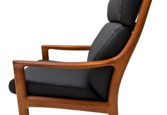 Mid-Century Modern Chairs and Hocker by Johannes Andersen for Silkeborg, 1960s